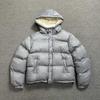 Embroidered Letter Winter Puffer Jacket Men Women Teens Casual Thick Warm Streetwear