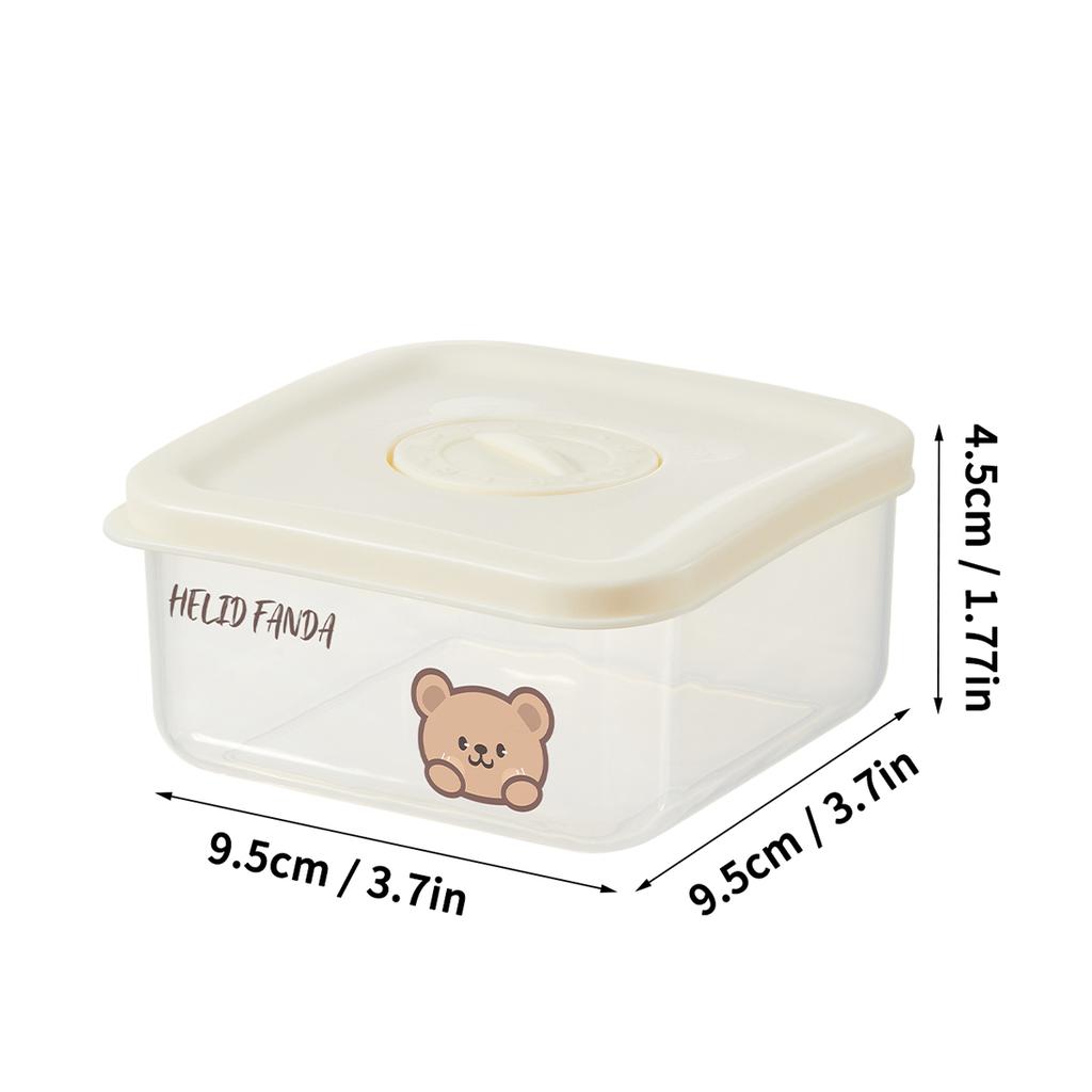 WORTHBUY Plastic Portable Coarse Grain Storage Box Refrigerator Sealed Leak Proof Food Fresh-keeping Box Microwave Oven Heating