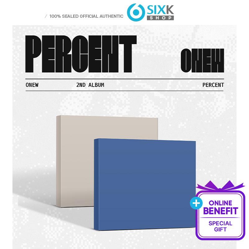

[Pre-Order]ONEW(SHINEE) - 2nd Album [Percent] Digipack Ver. (A VER/B VER) (+Online Benefit) 2EA SET / POB WITHMUU