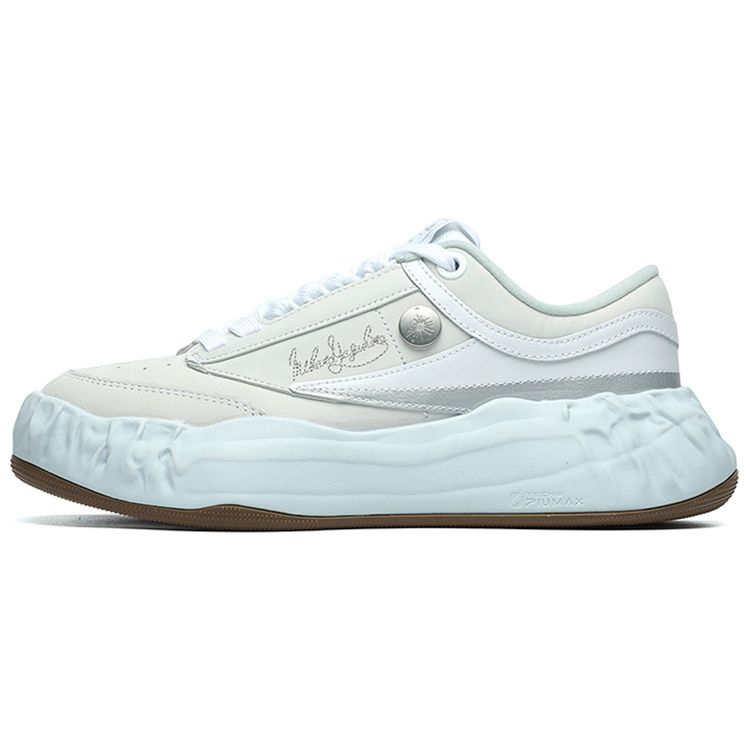 Mihara Yasuhiro X Fila FM-15 Fabric Two-Layer Cowhide Comfortable Versatile Low-Top Sneakers Women Sneakers Dissolved-White F12W214201FWT