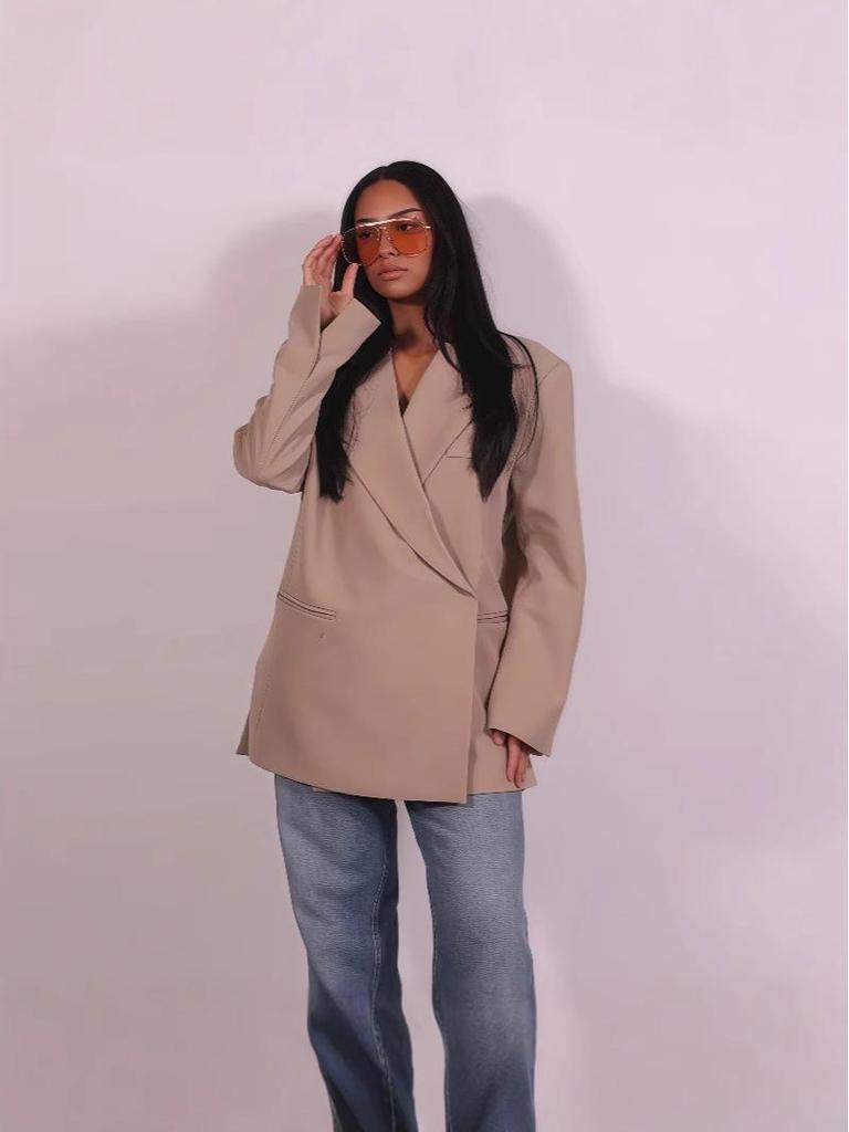 2025 Europäischer & Amerikanischer Damen Casual Revers-Knopfanzug mit Kurz- und Langarmoptionen