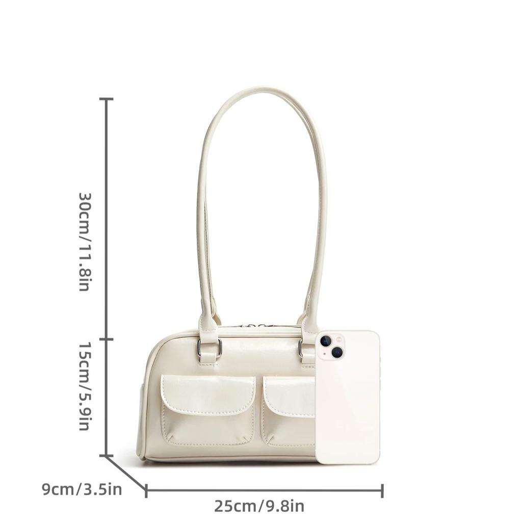 New Women's Bag Bowling Bag 2024 New Niche Joker Boston Bag Tote Bag Underarm Shoulder Bag