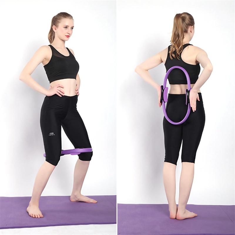 Ring Yoga Fitness Pilates Accessory Wheel Stretching Home Fit Body Slimming Leg