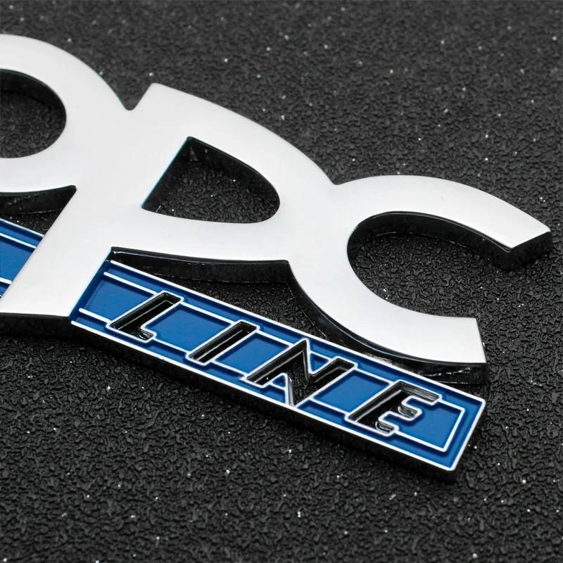 Kovové 3D logo OPC line, samolepka na auto, samolepky s emblémem na zadní kufr pro Opel Astra H J Insignia Corsa Zafira Vectra C D B