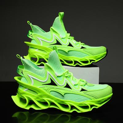 Men's Shoes 2025 New Blade Spring Large Size Sports Shoes Versatile Summer Flying Weaving Dad Running Shoes Men's Trendy Shoes