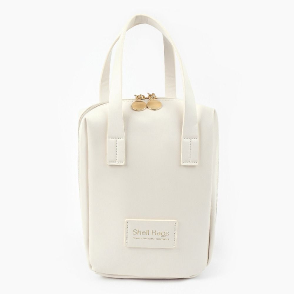 Zipper Makeup Pouch Bag Letter Travel Wash Bag Portable PU Leather Cosmetic Bag  Shopping