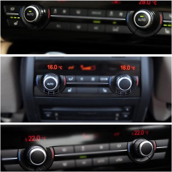 Rear Air Conditioning ac Temperature Adjustment Heat Control Switch AC Rotary Knob for BMW 5 6 7 Series F10 F06 F12 F07 F01 F02 6131 9393 931
