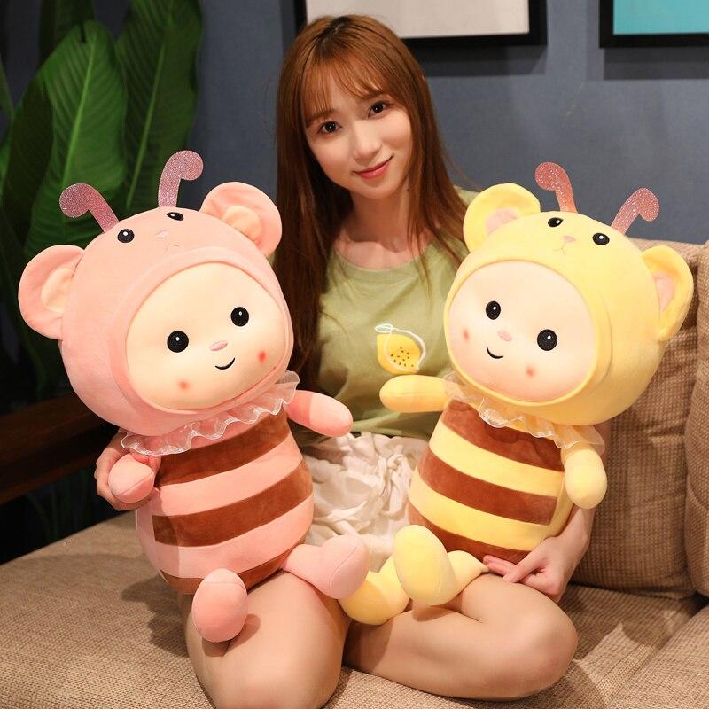 Lovely Honeybee Plush Toys Super Cute Bee Pillow Stuffed Soft Animal Dolls Kawaii Toy for Kids Children Birthday