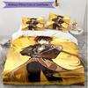 3pcs Duvet Cover Set (1*Duvet Cover + 2*Pillowcase, Without Core), Genshin Impact Print Soft All‑Season Bedding Set, Home Bedroom Decor Gift