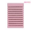 190/200/250Pcs 6Mm Mixed Length Fluffy Wispy Soft Cluster Lashes Lower Eyelashes Dly At Home Suitable For Holiday Parties