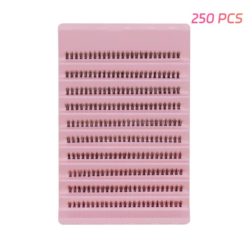190/200/250Pcs 6Mm Mixed Length Fluffy Wispy Soft Cluster Lashes Lower Eyelashes Dly At Home Suitable For Holiday Parties