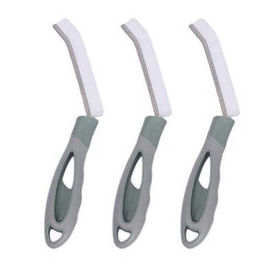 Yousheng 3Pcs Hanging Hole Design Grout Cleaner Brush Deep Tile Joint All-Around Crevice Cleaning Tool Ergonomic Handle Window Groove Brush
