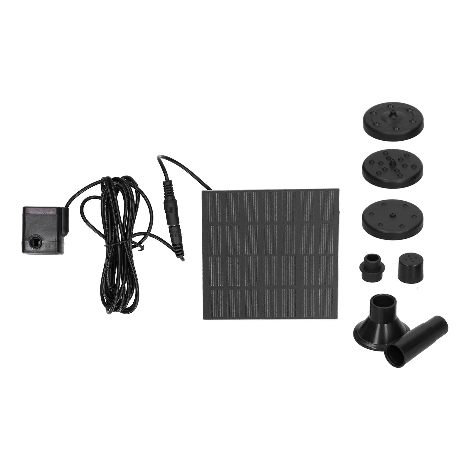 

Solar Fountain Pumps Automatic Floating Fountain With Different Nozzles for Pond Outdoor Waterscape Garden