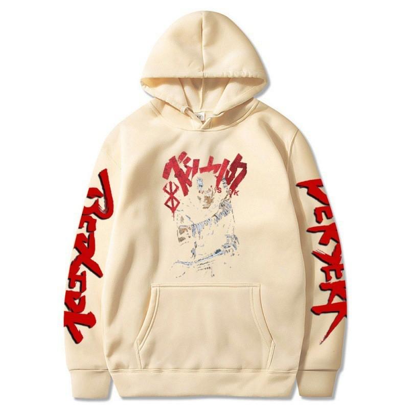 Griffith Berserk Anime Hoodie Unisex Casual Long Sleeve Pullover Sweatshirt With Printed Design