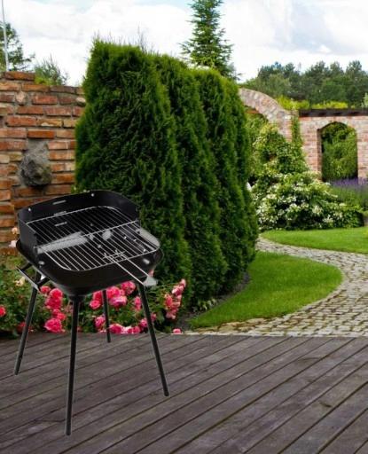 Grill Ogrodowy Węglowy Na Brykiet Regulowany Ruszt Piknikowy