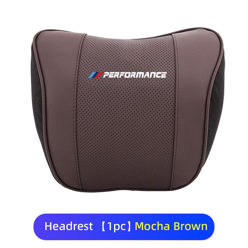 LXEQ4 New 2025 Car Lumbar Support Headrest Waist Neck Pillow Auto Seatrest Cushion For BMW M Power Sport M1 M3 M4 M5 M6 E90 E39 F30 F1