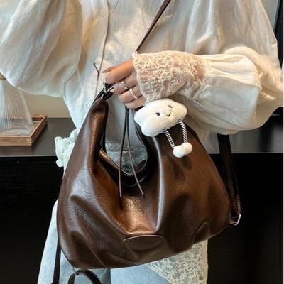 Retro Pleated Large-capacity Bag Women's New Multi-functional Backpack Casual Commuter Versatile Shoulder Bag