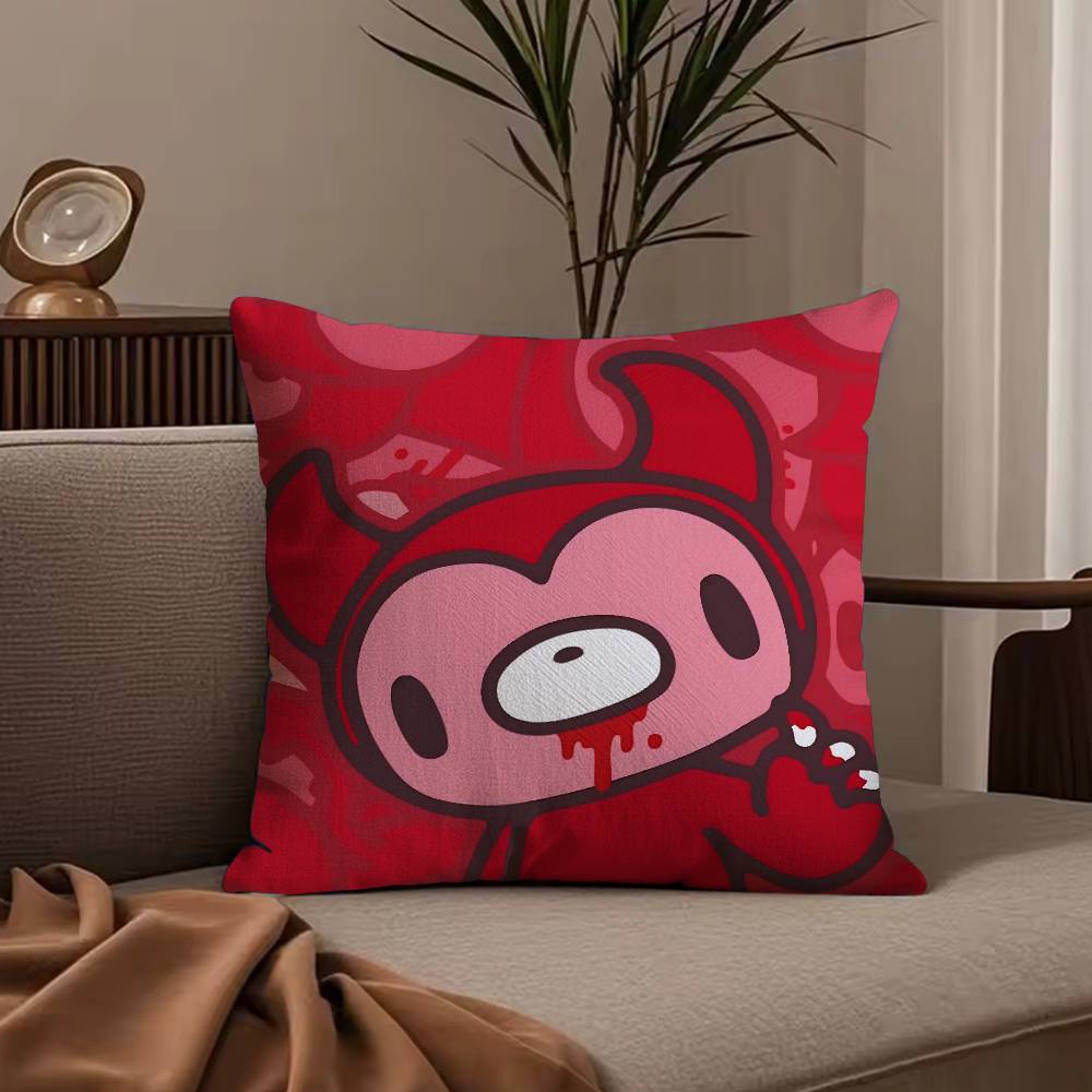 Cartoon G-GloomyS Bear Pillow Case Anti-dustmite Pillowcase Invisible zipper silky short plush Sofa cushion cover