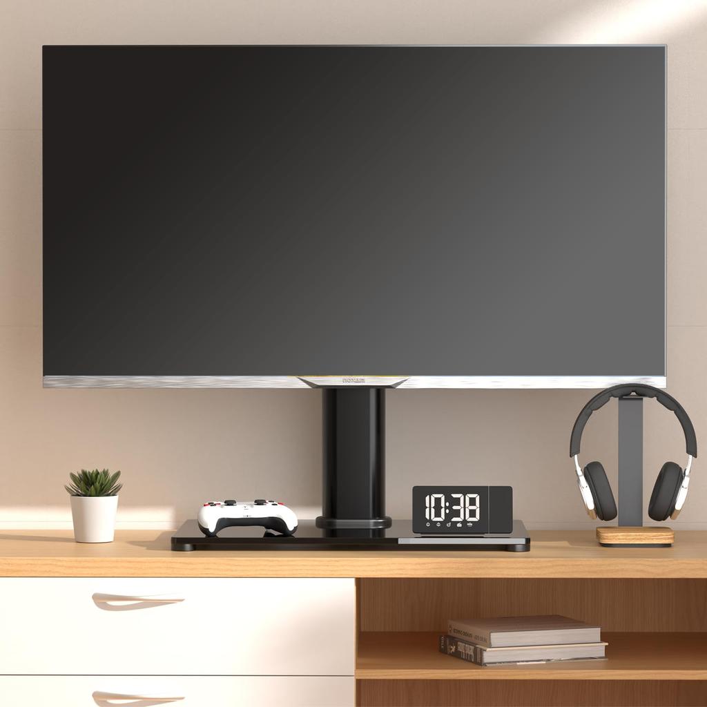 XINLEI TV TV Monitor Regular Compatible with To Freestanding TV Small TV Monitor TV Cord Black Low Board TV Black Stand, Stand, Stand, Type, 32-inch