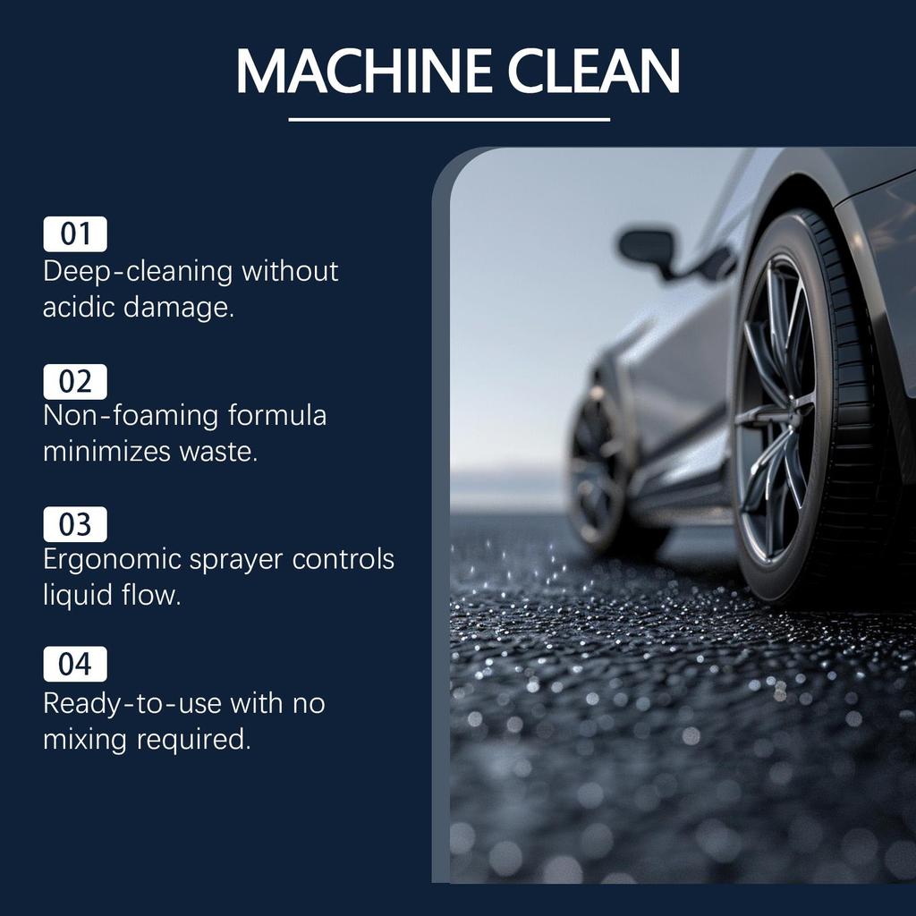 RAYHONG Car Tire Cleaner Car Wheel & Tire Dust Asphalt Non-Injury Plating Cleaner