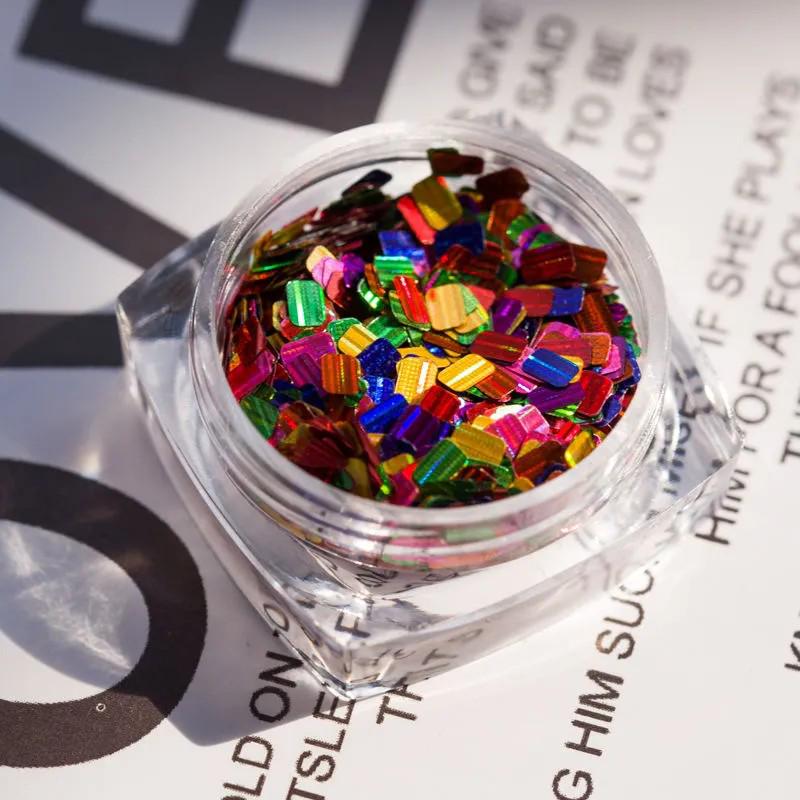 

Ультратонкие прямоугольные лазерные пайетки для нейл-арта - Супер блестящие украшения для ногтей