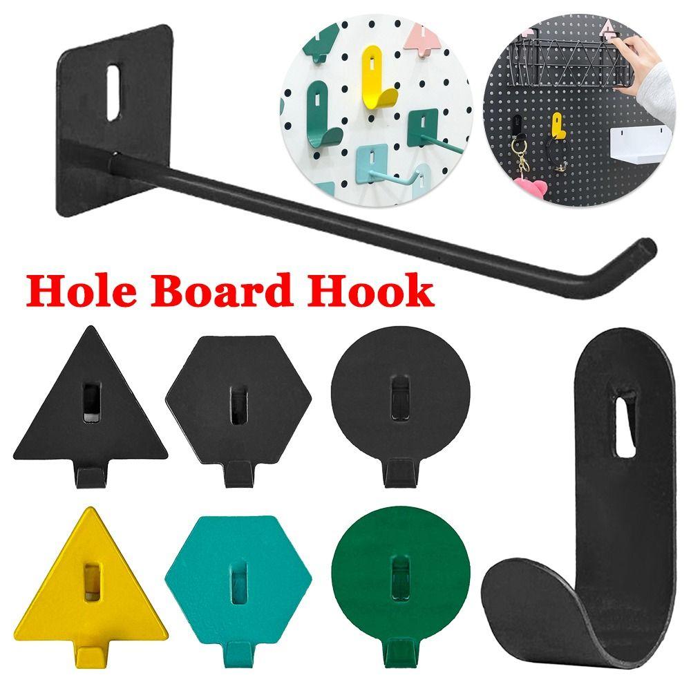 

5pcs/set Goods Shelf Slatwall Hook Display Hooks Hole Board Hook Holder Convenient Storage Racks blue-B