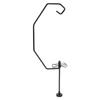 Portable Camping Lamp Hanger, Fly Coils Lantern Stand Magnetic Base Stand with   Holder for Garden and Hiking Trips