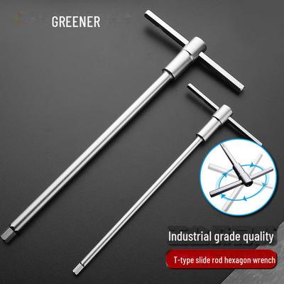 Green Forest T-Type Hexagon Wrench Set (2.5-10mm) with Extended Rod