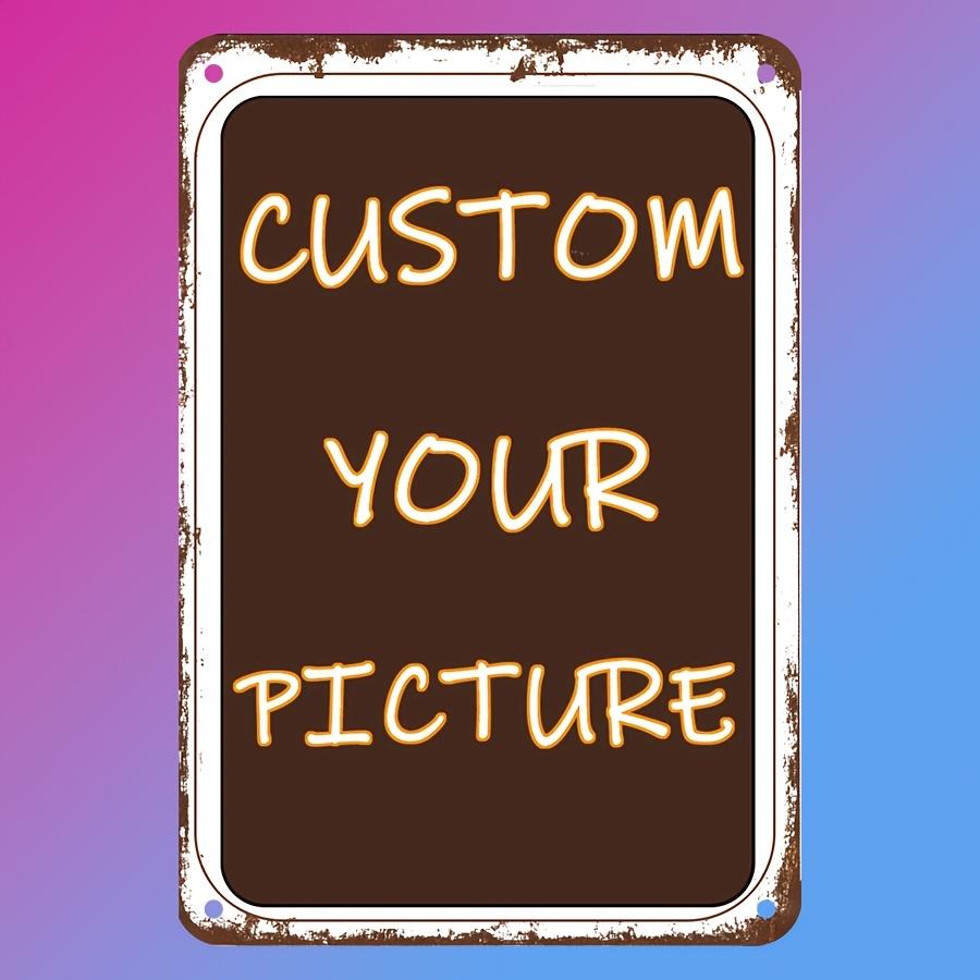 

Customizable Vintage Metal Wall Sign Personalized PhotoTextDesign HeavyDuty Iron Construction EasytoHang IndoorOutdo 20x30cm（7.8x11.8inch）
