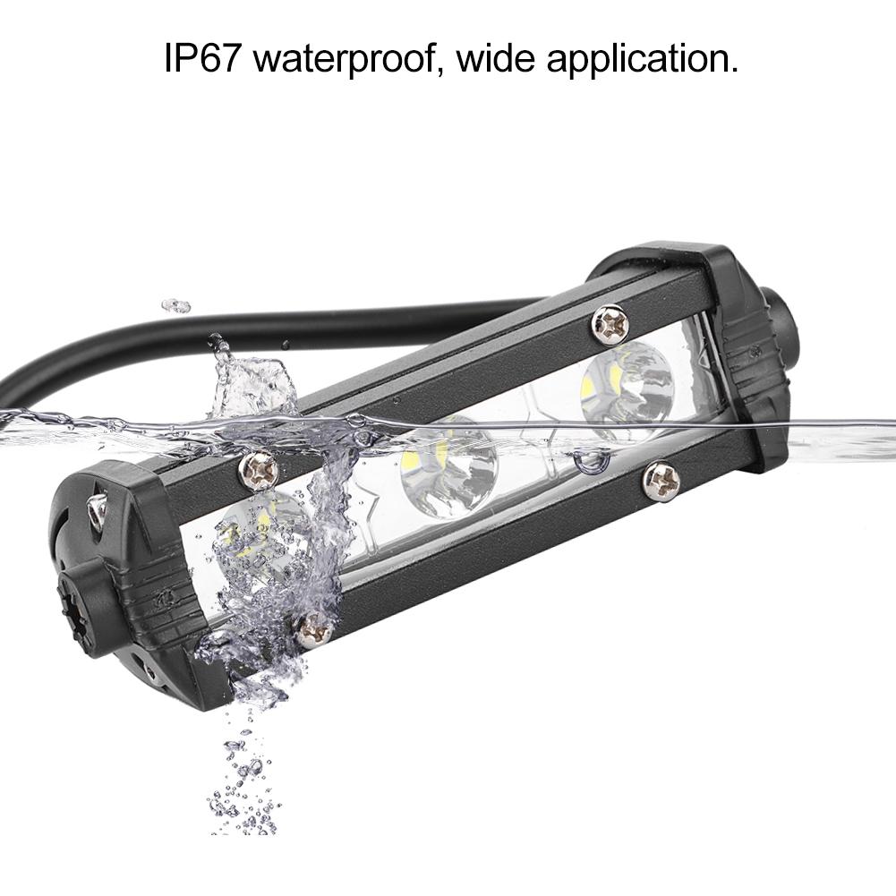 Bară Lumină de Lucru 4in 9W 3LED 6000K Lampă Spot pentru SUV Barcă Offroad Camion ATV
