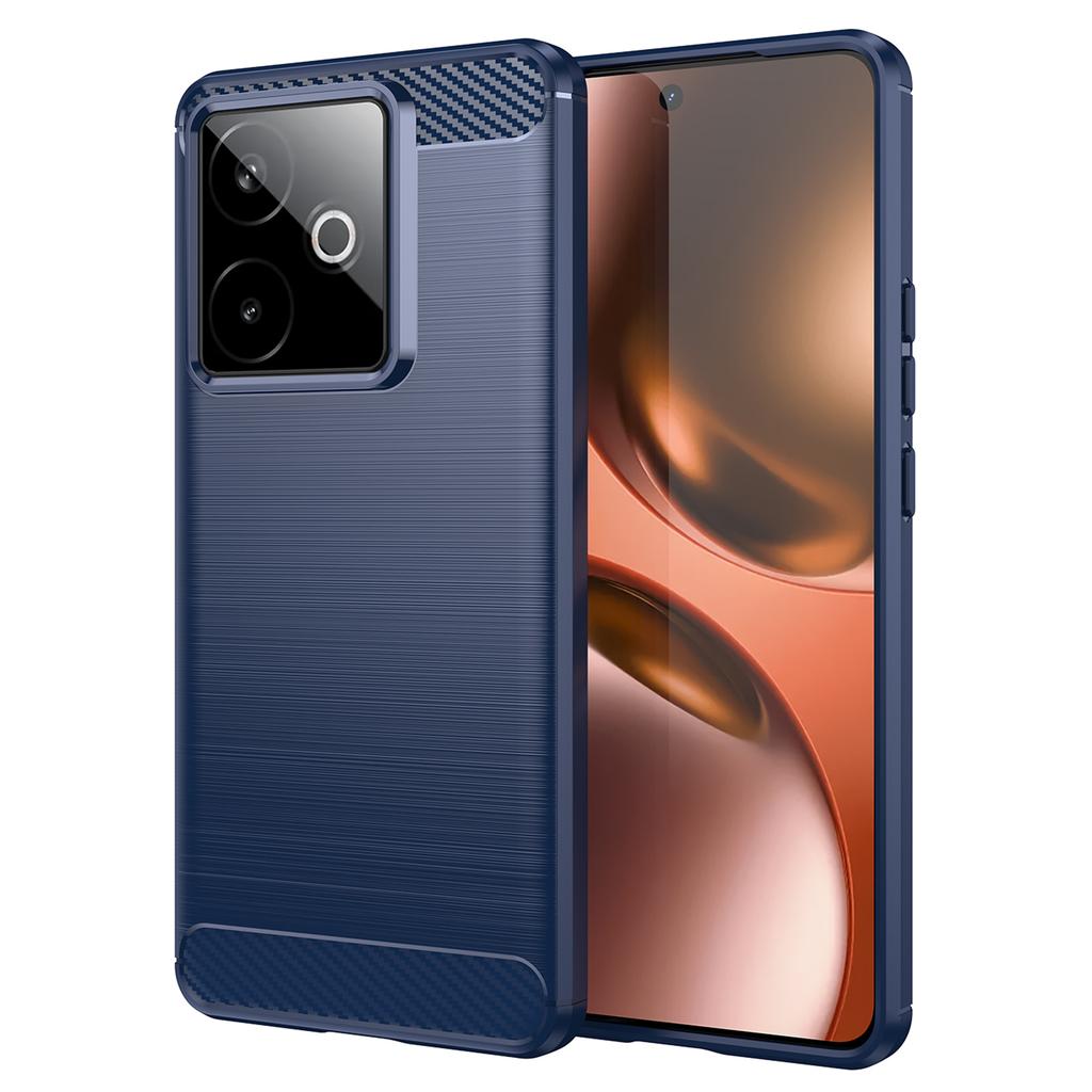 For Realme GT 7 5G/7T 5G Case Protective Phone Cover Carbon Fiber Texture Brushed