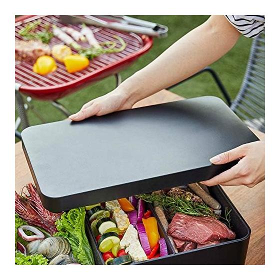 Yamazaki Jitsugyo Tabletop Drainer Tray with Lid Square Shape [Lid Only] Black Approx. W42XD25XH3.8cm Tower 2529