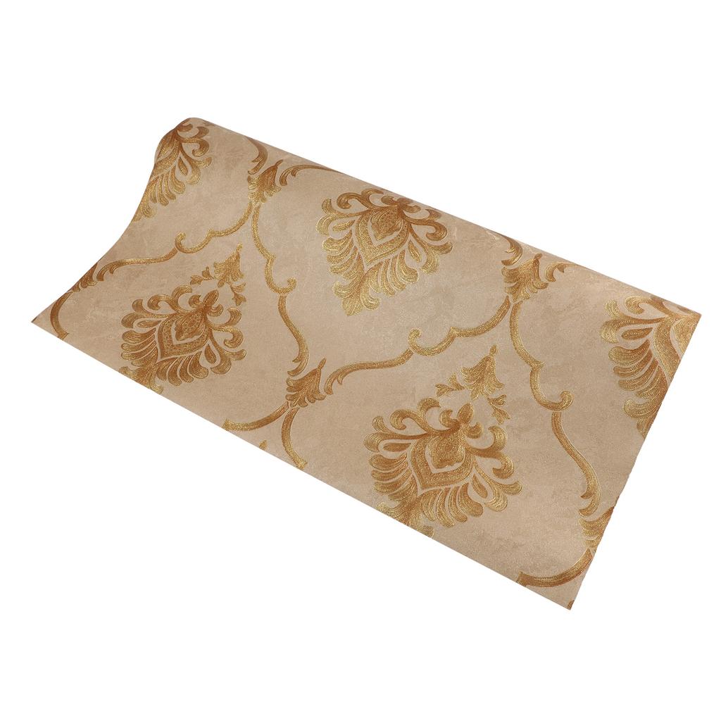 Transform Your Space with Elegant Damask Wallpaper Suitable for Various Settings Including Living Rooms and Offices