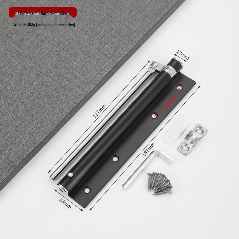 Hydraulic Stainless Steel Auto Door Closer with Buffer