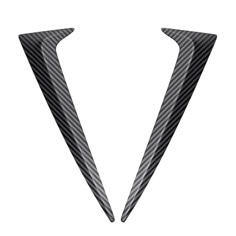 Authentic Car Carbon Fiber Vertical Rear Window Side Spoiler Wing For Toyota Sienna - Rear Window Mirror Tail Kits Carbon fiber pattern