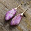 Luxury new bohemian natural stone stud earrings earrings pendants European and American popular retro jewelry jewelry