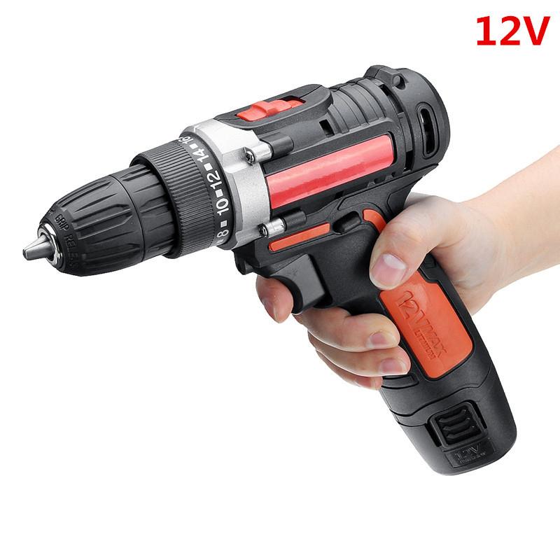 Buy 98V 320Nm Impact Drill Cordless Wrench Drill Gun Set Electric Drill