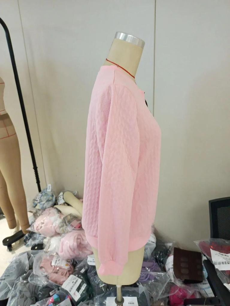 2024 Autumn/Winter European & American Casual Zipper Neckline Long Sleeve Women's Sweatshirt