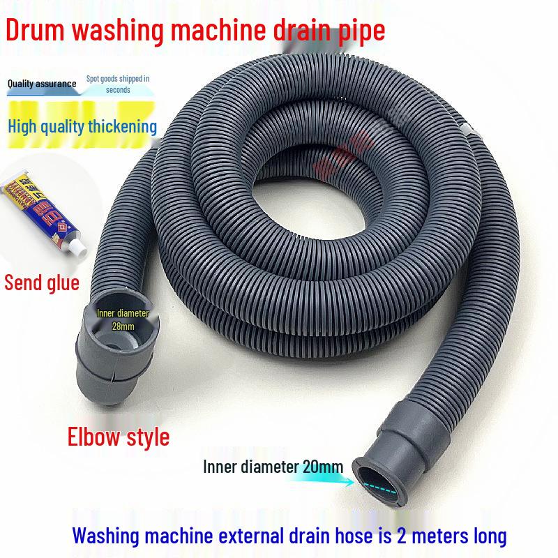 Universal Washing Machine Drain Hose Extension - Soft, Flexible Connection Pipe