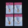 Faux Pearl Pet Collar for Dogs Cats Double-layer Beaded Necklace with Enamel Pendant for Pet Dress-up Jewelry Accessories