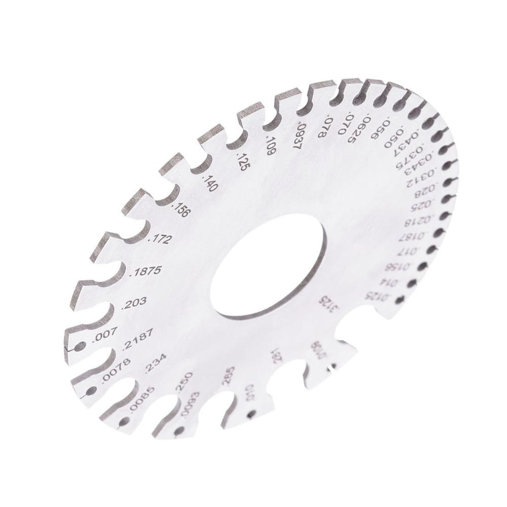 Metric and Imperial Scales Thickness Gauge  for Wire, Sheet Metal, Paper, Leather, Wood
