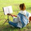 CAHAYA Folding Music Adjustable Height Includes Storage Bag and Music Stand, Tabletop/Single-Piece Stand, 2-Way Design, (80-145cm), File, Lightweight,
