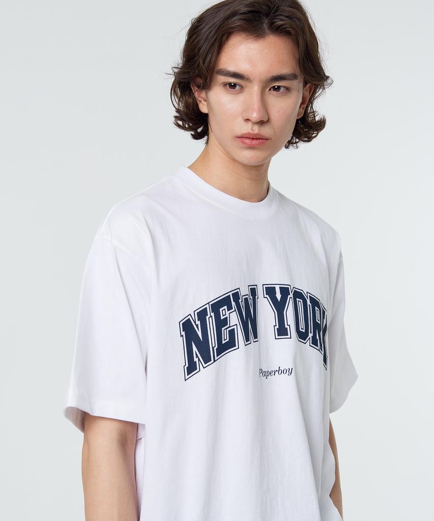 PAPERBOY New York Short Sleeve T-Shirt - White