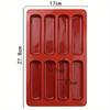 8 Cavity Twinkie Silicone Mold Cake Pan Eclair Puff Baking Mold Nonstick Cereal Energy Bar Maker Chocolate Truffles Butter Mould