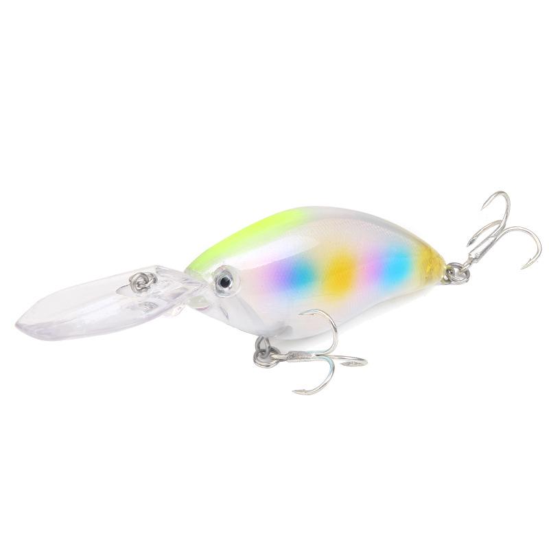 5PCS Rock Little Fat Fish Shiner Deep Dive Far Throw Fake Bait Sea Fresh Water Bait