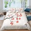 Maple Leaves Duvet Cover Set Colorful Autumn Nature Print King Size 2 3pcs Bedding Set Unusual Designs