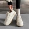 Platform white shoes women's 2025 new autumn breathable height increase casual versatile comfortable sports board shoes