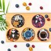 8 Pieces/sets The Nightmare Before Christmas Series Diamond Painted Coasters DIY Diamond Art Coasters 5D Full Diamond Diamond Coasters
