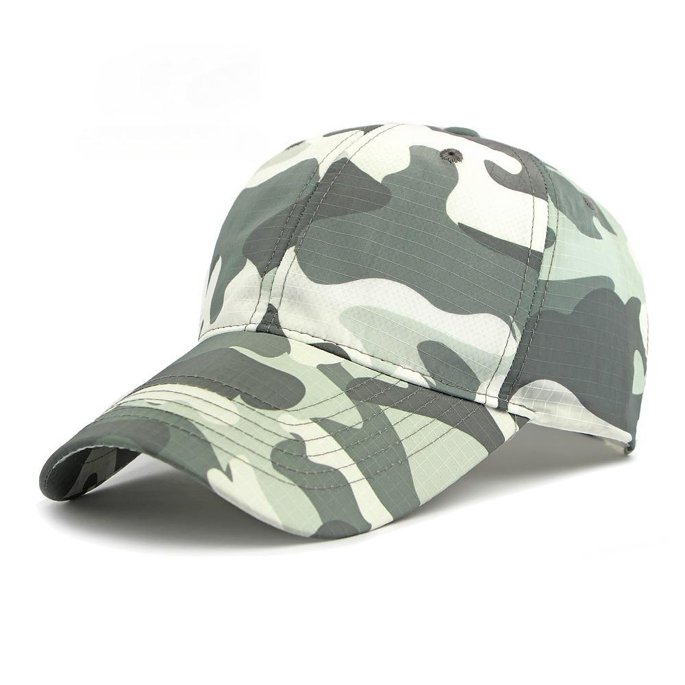 New Summer Camouflage Baseball Cap Outdoor Hiking Quick Dry Sun Hat Vintage American Style Unisex Dad Hat