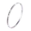 European Style Gold-Plated Rhinestone Titanium Steel Bangle for Women